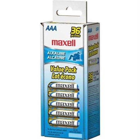 MAXELL Maxell Aaa Gold Series Alkaline Batteries Bulk Retail Pack - 36 Pack 723815
